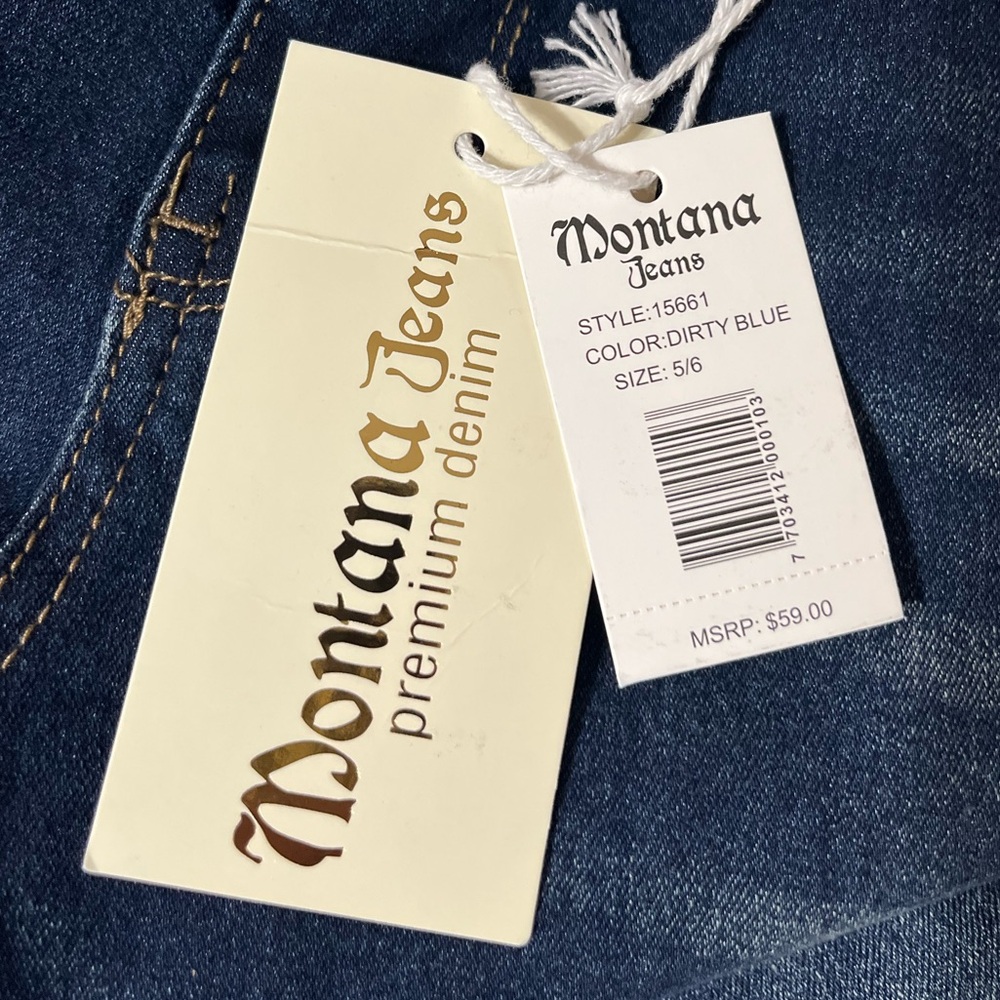 Montana Jeans Premium Denim Juniors Blue Jeans - Picture 6 of 8